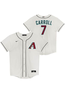 Corbin Carroll  Arizona Diamondbacks Boys White Home Replica Baseball Jersey
