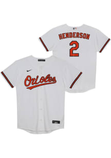 Gunnar Henderson  Baltimore Orioles Boys White Home Replica Baseball Jersey