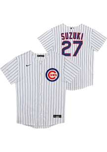 Seiya Suzuki  Chicago Cubs Boys White Home Replica Baseball Jersey