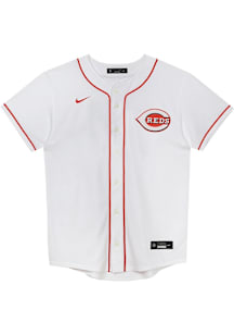 Nike Cincinnati Reds Boys White Home Replica Blank Baseball Jersey