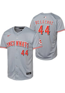 Elly De La Cruz  Nike Cincinnati Reds Youth Grey Road Limited Jersey