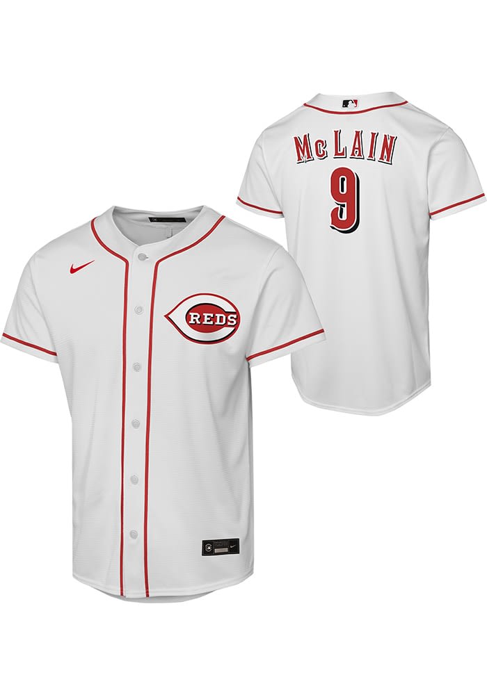 Cincinnati Reds Matt McLain Youth White Home Replica Baseball