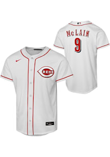 Matt McLain  Nike Cincinnati Reds Youth White Home Replica Jersey