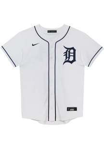 Nike Detroit Tigers Boys White Home Replica Blank Baseball Jersey