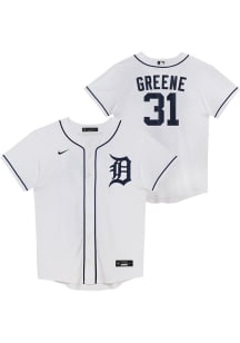 Riley Greene  Detroit Tigers Boys White Home Replica Baseball Jersey