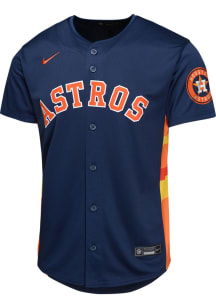 Nike Houston Astros Youth Navy Blue Alt 2 Limited Blank Jersey