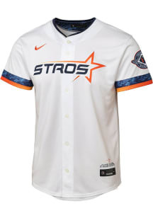 Nike Houston Astros Youth White City Connect Limited Blank Jersey