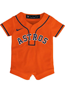 Nike Houston Astros Baby Orange Alt Replica Romper Jersey Baseball Jersey
