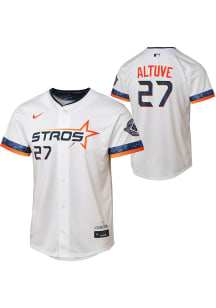 Jose Altuve  Nike Houston Astros Youth White City Connect Limited Jersey
