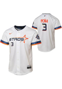 Jeremy Pena  Nike Houston Astros Youth White City Connect Limited Jersey