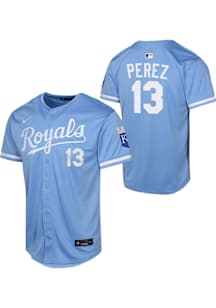 Salvador Perez  Nike Kansas City Royals Youth Light Blue Alt Limited Jersey