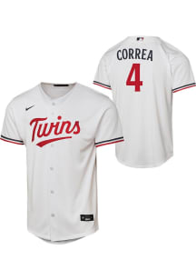 Carlos Correa  Nike Minnesota Twins Youth White Home Replica Jersey