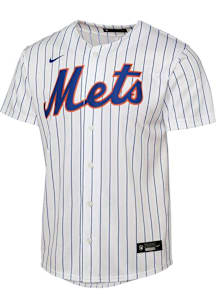Nike New York Mets Youth White Home Replica Blank Jersey