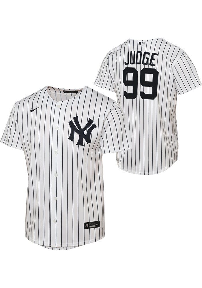 New York Yankees Aaron Judge Youth White Home Replica Baseball Jersey