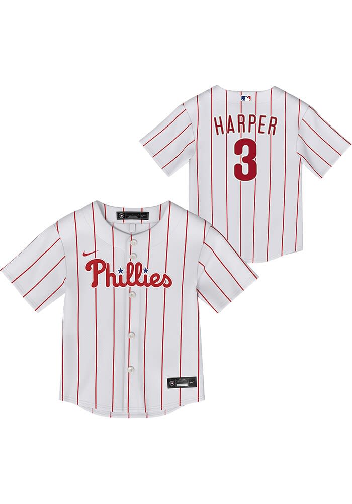 Philadelphia Phillies Bryce Harper Toddler Home Replica White