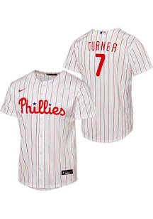 Trea Turner  Nike Philadelphia Phillies Youth White Home Replica Jersey