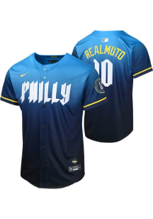 JT Realmuto  Nike Philadelphia Phillies Youth Navy Blue City Connect Limited Jersey