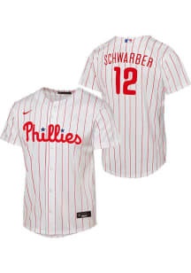 Kyle Schwarber  Nike Philadelphia Phillies Youth White Home Replica Jersey