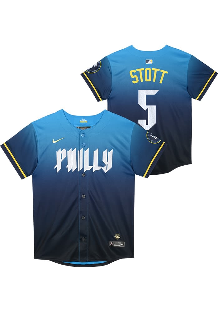 Philadelphia Phillies Bryson Stott Youth NAVY City Connect Limited