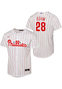Alec Bohm  Nike Philadelphia Phillies Youth White Home Replica Jersey