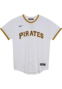 Nike Pitt Pirates Boys White Home Replica Blank Baseball Jersey