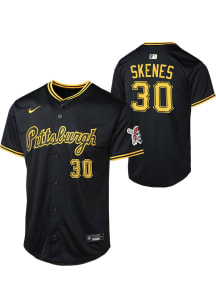 Paul Skenes  Nike Pittsburgh Pirates Youth Black Alt 2 Limited Jersey