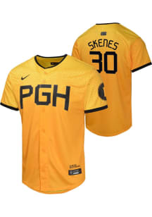 Paul Skenes  Nike Pittsburgh Pirates Youth Yellow City Connect Limited Jersey