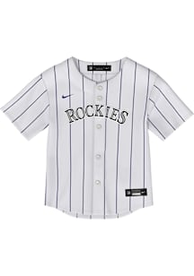 Nike Colorado Rockies Toddler White Home Replica Blank Jersey