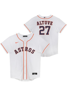 Jose Altuve  Houston Astros Boys White Home Replica Baseball Jersey