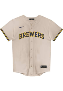 Nike Milwaukee Boys White Home Replica Blank Baseball Jersey