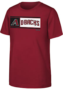 Arizona Diamondbacks Youth Red Homerun Derby Short Sleeve T-Shirt