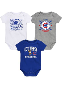 Chicago Cubs Baby Blue Newborn Batter Up One Piece