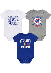 Chicago Cubs Baby Blue Batter Up One Piece