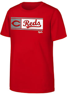Cincinnati Reds Youth Red Homerun Derby Short Sleeve T-Shirt