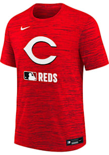 Nike Cincinnati Reds Youth Red Velocity Short Sleeve T-Shirt
