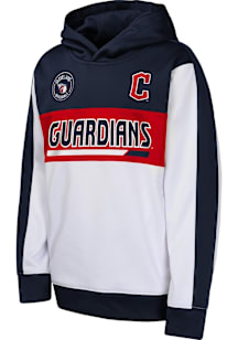 Cleveland Guardians Youth Navy Blue Triple Play Long Sleeve Hoodie