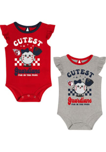 Cleveland Guardians Baby Navy Blue Cutie Ball Set One Piece