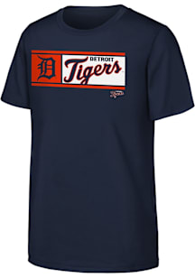 Detroit Tigers Youth Navy Blue Homerun Derby Short Sleeve T-Shirt
