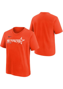 Nike Houston Astros Youth Orange Nike City Connect Wordmark Short Sleeve T-Shirt