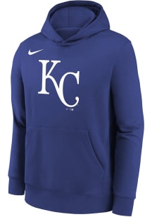 Nike Kansas City Royals Youth Blue Nike Primary Logo Long Sleeve Hoodie