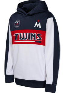 Minnesota Twins Youth Navy Blue Triple Play Long Sleeve Hoodie