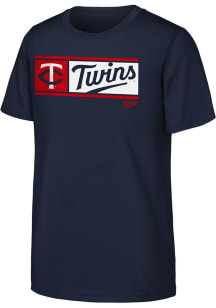 Minnesota Twins Youth Navy Blue Homerun Derby Short Sleeve T-Shirt