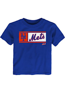 New York Mets Toddler Blue Homerun Derby Short Sleeve T-Shirt