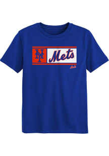 New York Mets Boys Blue Homerun Derby Short Sleeve T-Shirt