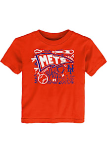 New York Mets Toddler Orange Ball Park Fun Short Sleeve T-Shirt