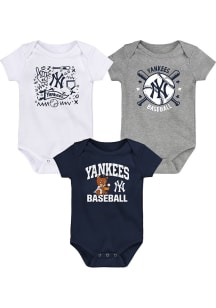 New York Yankees Baby Navy Blue Batter Up One Piece