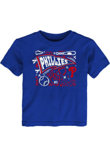 Philadelphia Phillies Infant Ball Park Fun Short Sleeve T-Shirt Blue