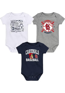 St Louis Cardinals Baby Red Batter Up Newborn One Piece