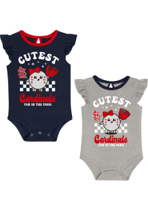 St Louis Cardinals Baby Red Cutie Ball Set One Piece