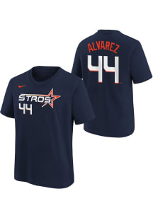 Yordan Alvarez Houston Astros Youth Navy Blue City Connect NN Player Tee